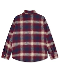Levi's Boys' 4-7 Shadow Plaid Long-Sleeve Shirt