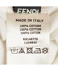 Pre-Owned Fendi Women's Karlito Applique Cotton T-Shirt