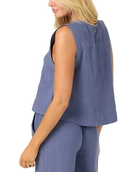 O'Neill Women's Tasia Double Gauze Cotton Tank Top