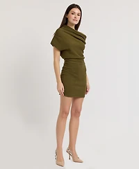 En Saison Women's Margot Asymmetrical Pull-On Sweater Dress