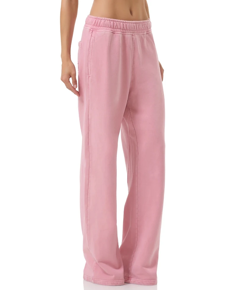 Afrm Women's Straight-Leg Cotton Sweatpants