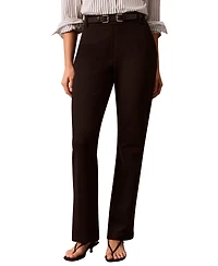 Calvin Klein Women's Hi Twist Compression High-Rise Bootcut Pants