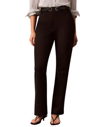 Calvin Klein Womens Hi Twist Compression High Rise Bootcut Pants