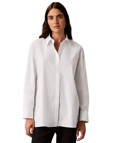 Calvin Klein Women's Collared Neck Shirt