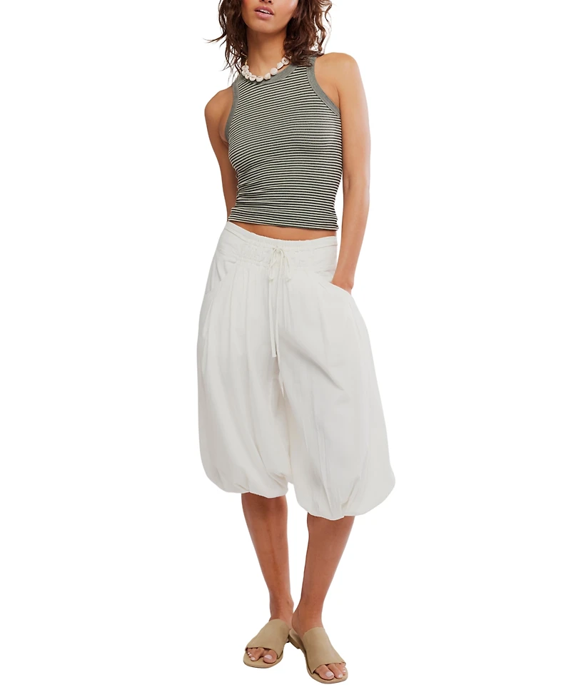 Free People Women's Striped Crew Neck Tank Top
