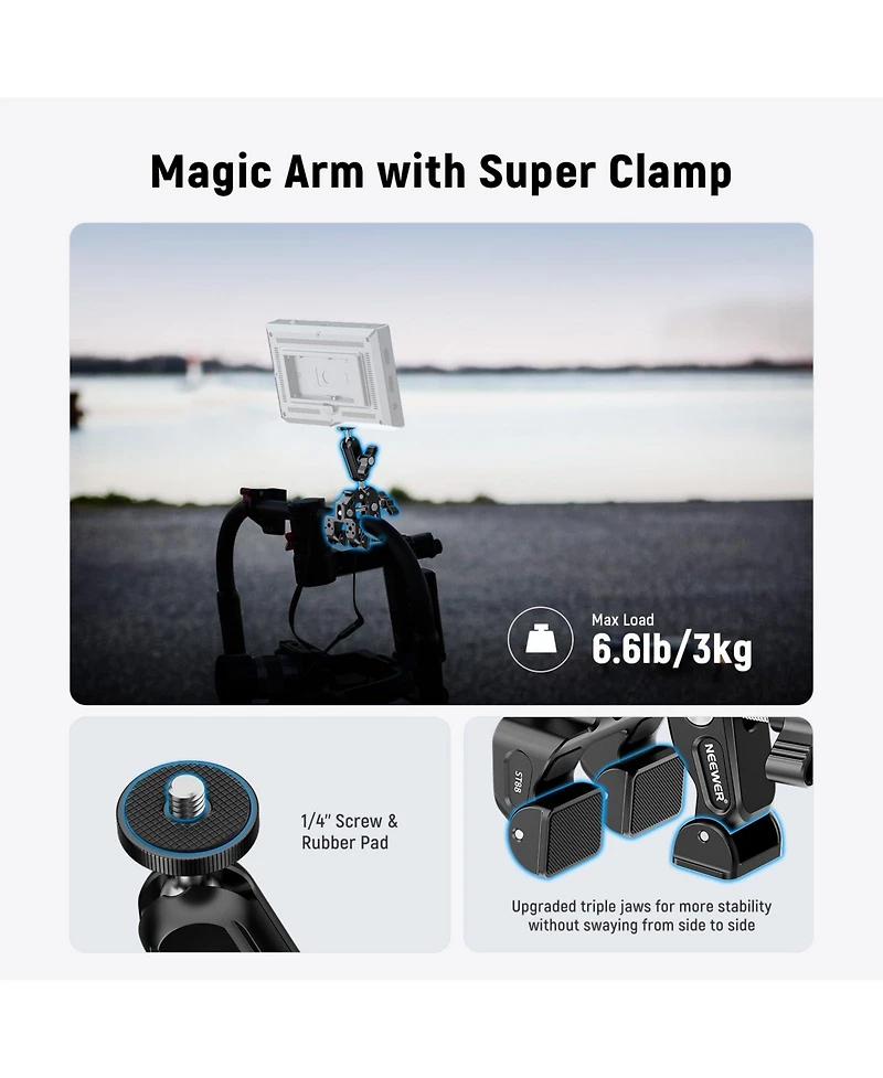 Neewer ST88 Camera Mounting Accessory for select GoPro, Dji and Insta360 action cameras