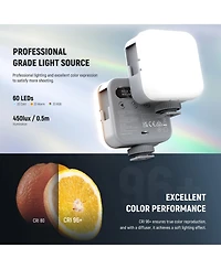 Neewer CRI96 Led Video Light with 2000mAh, 9000K, CRI96