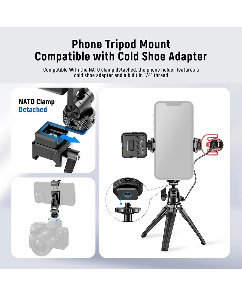 Neewer GA010 Camera Tripod for select iPhone models