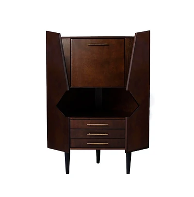 Augusta Home Larson Corner Bar Cabinet