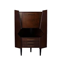 Augusta Home Larson Corner Bar Cabinet