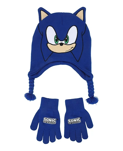 Sonic Boys' and Girls' Graphic Hat and Gloves, 2-Piece Set