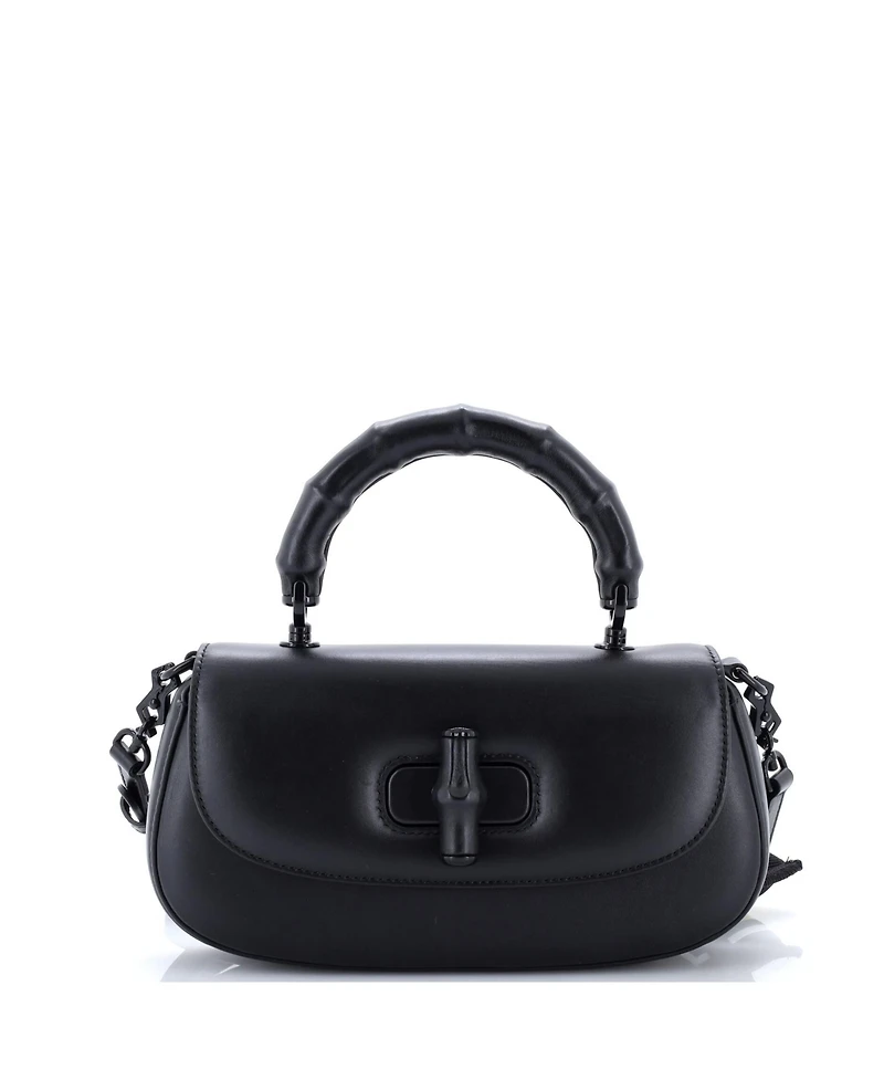 Pre-Owned Gucci Medium Bamboo Diva Top Handle Bag Leather
