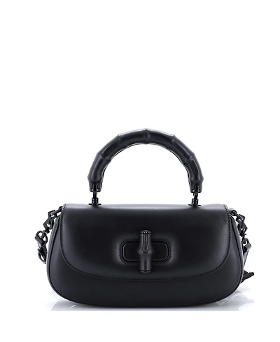Pre-Owned Gucci Medium Bamboo Diva Top Handle Bag Leather