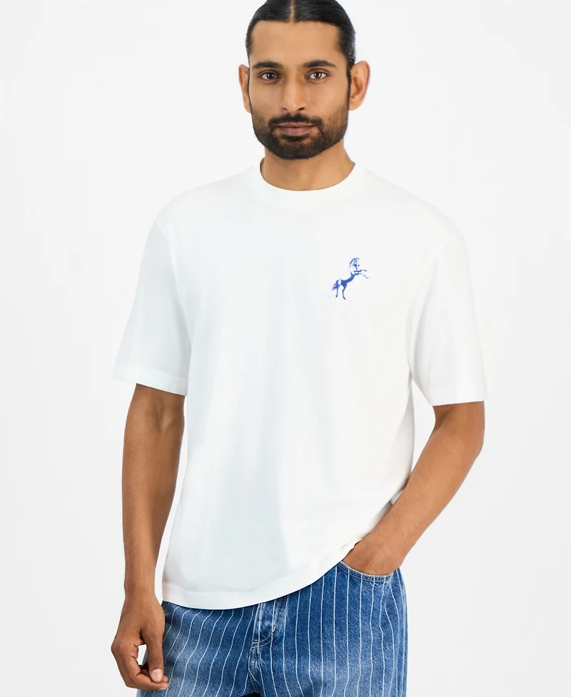 Hugo by Boss Men's Noxwash Graphic Crewneck T-Shirt