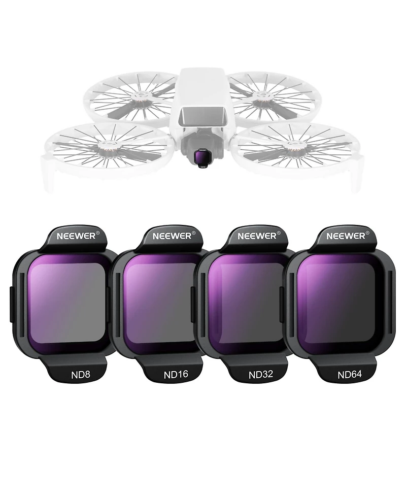 Neewer Fl-N34 Camera Lens Accessory with ND8, ND16, ND32 for Dji Flip/Lito X1 Drone