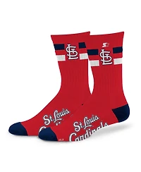 Starter Men's and Women's St. Louis Cardinals Team Color Two-Stripe Crew Socks