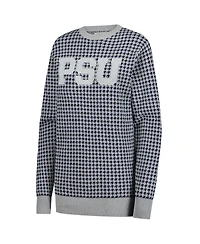 Uscape Apparel Men's and Women's Gray Penn State Nittany Lions Renew Knit Vintage Houndstooth Sweater