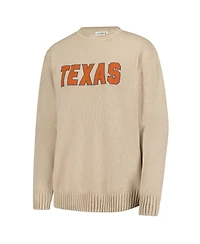 Uscape Apparel Men's and Women's Ash Texas Longhorns Embroidered Applique Sweater