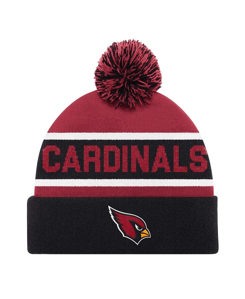 Starter Men's and Women's Black Arizona Cardinals Cuffed Knit Hat with Pom
