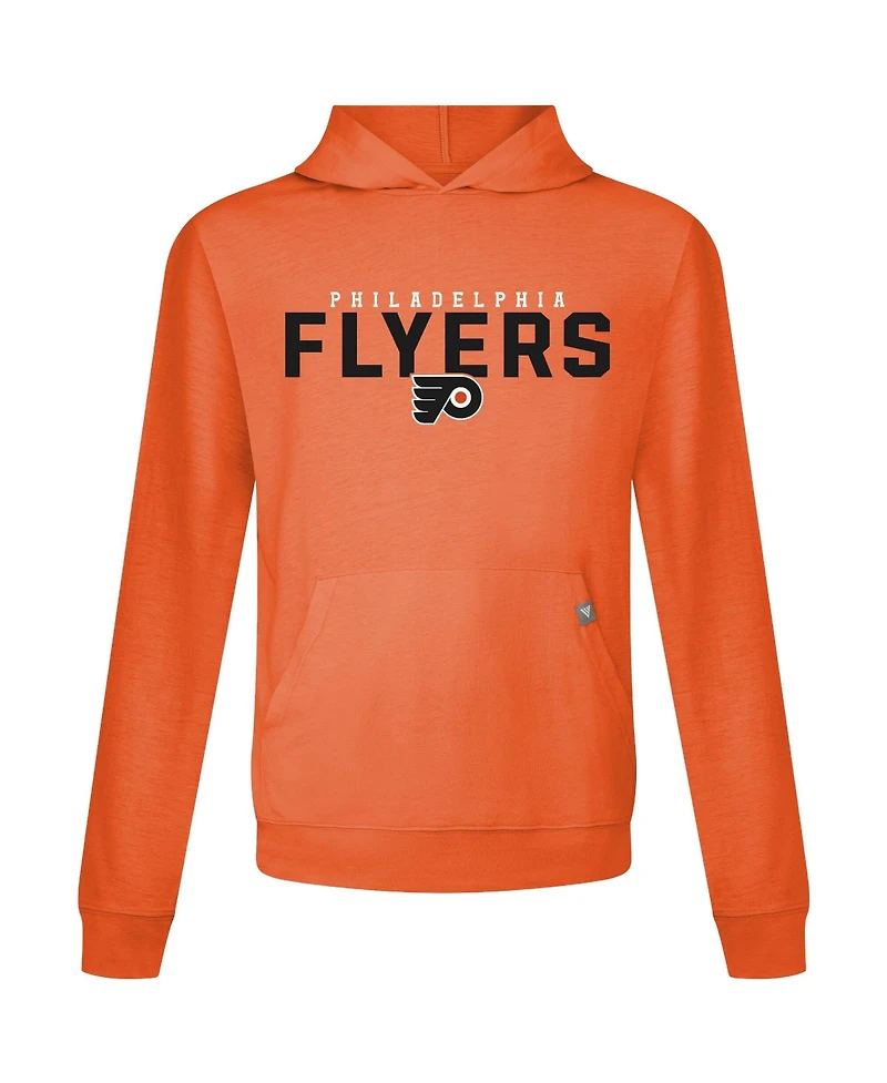 LevelWear Men's Porter Martone Orange Philadelphia Flyers Relay Name & Number Long Sleeve Hooded T-Shirt