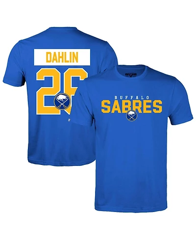 LevelWear Men's Rasmus Dahlin Royal Buffalo Sabres Richmond Name & Number T-Shirt
