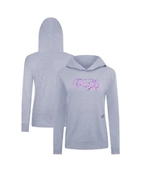LevelWear Women's Heather Gray New Jersey Devils Hockey Fights Cancer Relay Pullover Hoodie