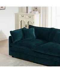 Boyel Living Free Combination Comfy Upholstery Modular Sectional Sofa With Reversible Ottoman