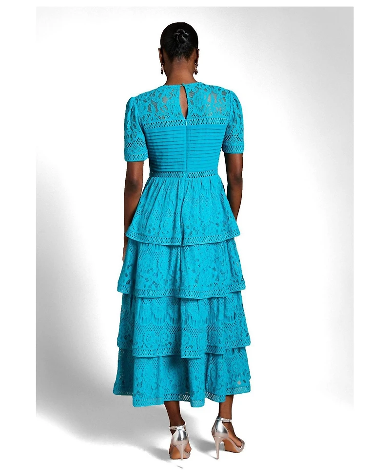 Coast Women's Tiered Lace Midi Dress