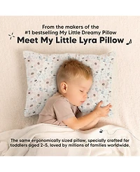 KeaBabies Toddler 1-Pack Lyra Muslin Pillow with Pillowcase 13x18, Organic Cotton for Boys, Girls, Sleeping, Travel