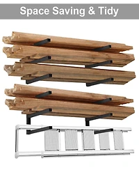 Xdovet Wall Mounted Storage Rack 2 Piece Set