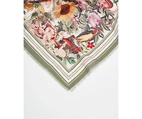 Fable England Women's Botanical Large Rectangle Scarf