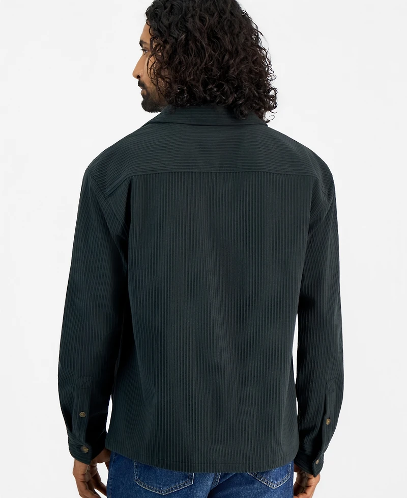 Sun + Stone Men's Long-Sleeve Corduroy Shirt, Macy's Exclusive