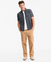 Sun + Stone Men's Short-Sleeve Alfredo Mini Check Shirt, Macy's Exclusive