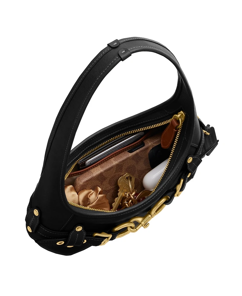 Coach Belted Ergo Leather Small Shoulder Handbag