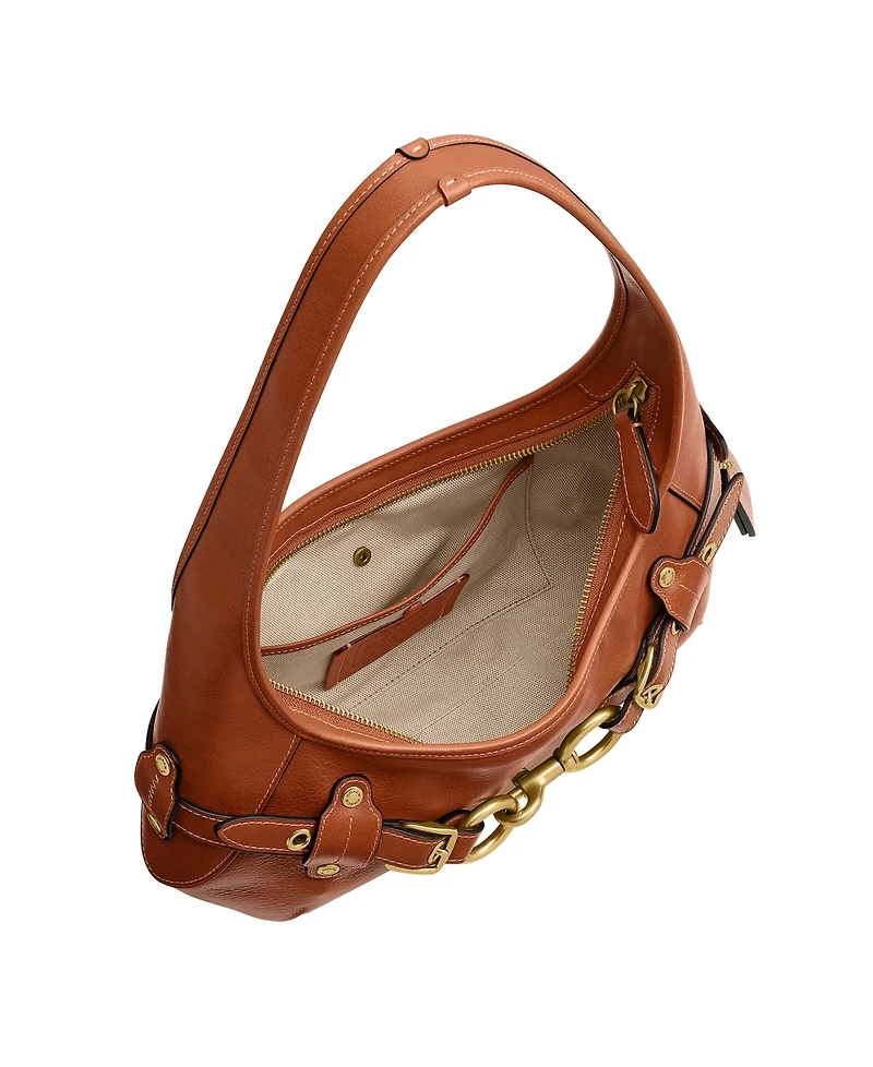 Coach Belted Ergo Leather Medium Shoulder Handbag
