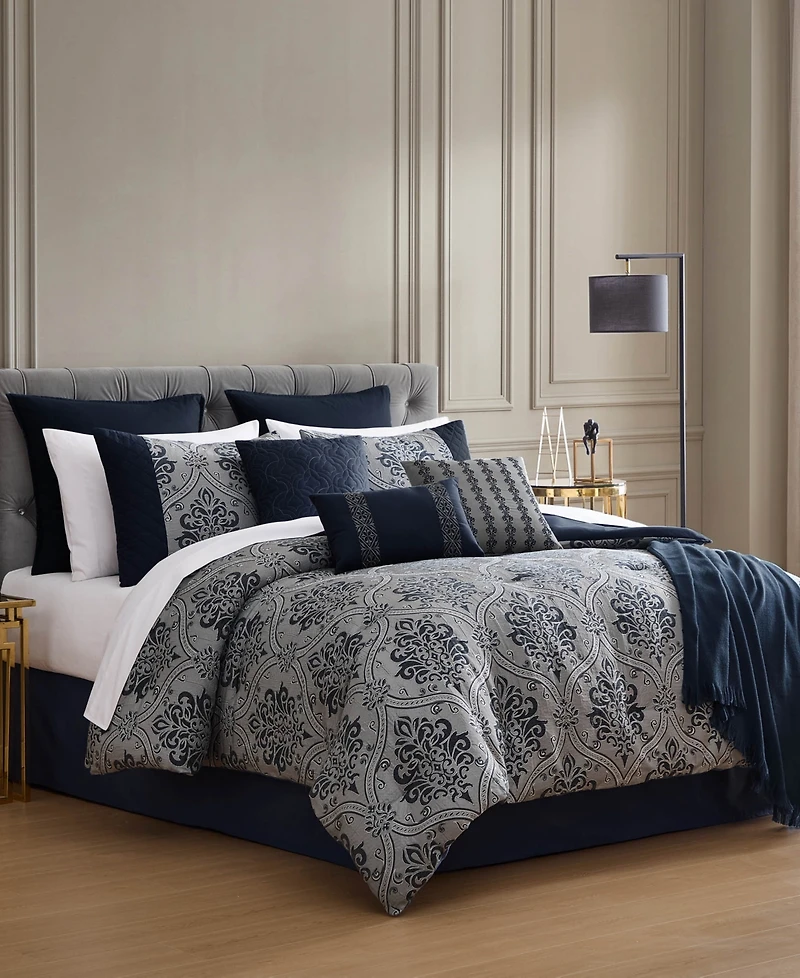 Horwin Damask 14-Piece Comforter Set