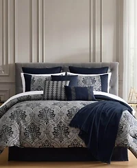 Horwin Damask Paisley 14 Piece Comforter Sets