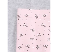 Epic Threads Girls' Xs-xl Solid, Heathered and Bow-Print Leggings, 3-Pack, Macy's Exclusive
