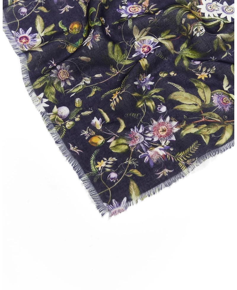 Fable England Women's Passion Flower Lightweight Long Scarf