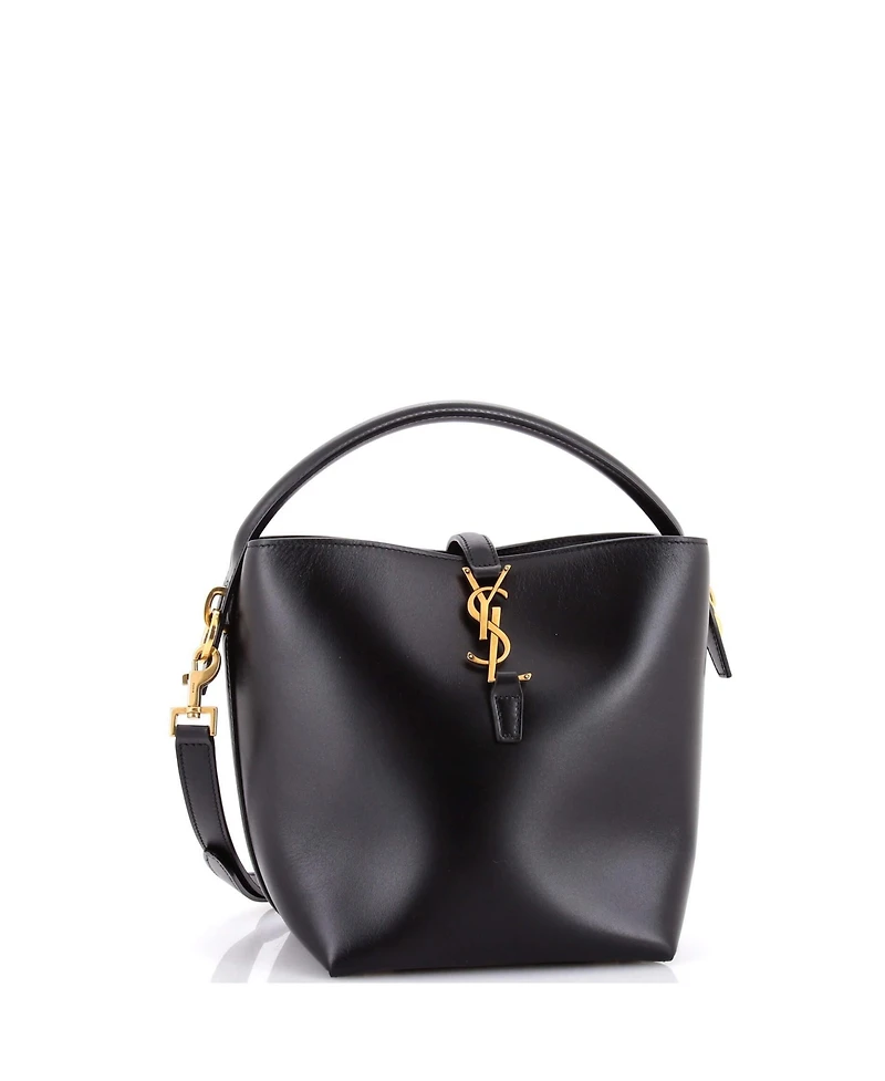 Pre-Owned Saint Laurent Mini Le 37 Bucket Bag Leather