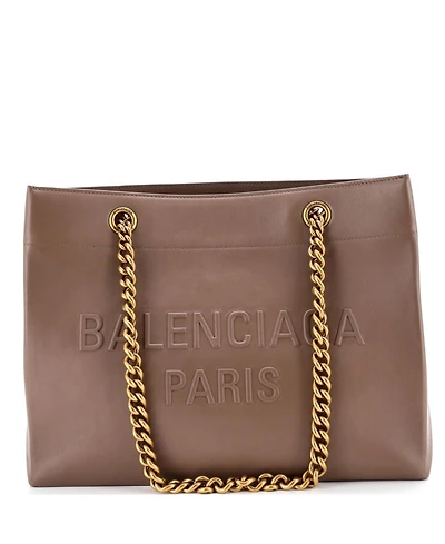 Pre-Owned Balenciaga Medium Duty Free Chain Tote Leather