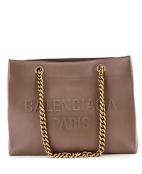 Pre-Owned Balenciaga Medium Duty Free Chain Tote Leather