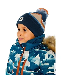 Deux par Deux Little and Big Boy's (5-14) Winter Mountain Jacquard Knit Pompom Hat