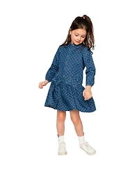 Deux par Little and Big Girl 6-14Y Shirt Dress Smiley Print