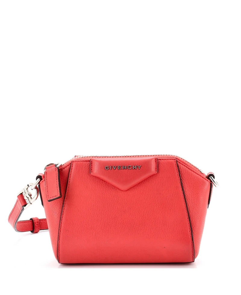 Pre-Owned Givenchy Nano Antigona Crossbody Bag Leather