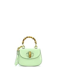 Pre-Owned Gucci Mini Bamboo 1947 Top Handle Bag Leather
