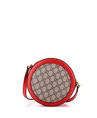 Pre-Owned Gucci Mini Ophidia Round Shoulder Bag Apple Gg Coated Canvas
