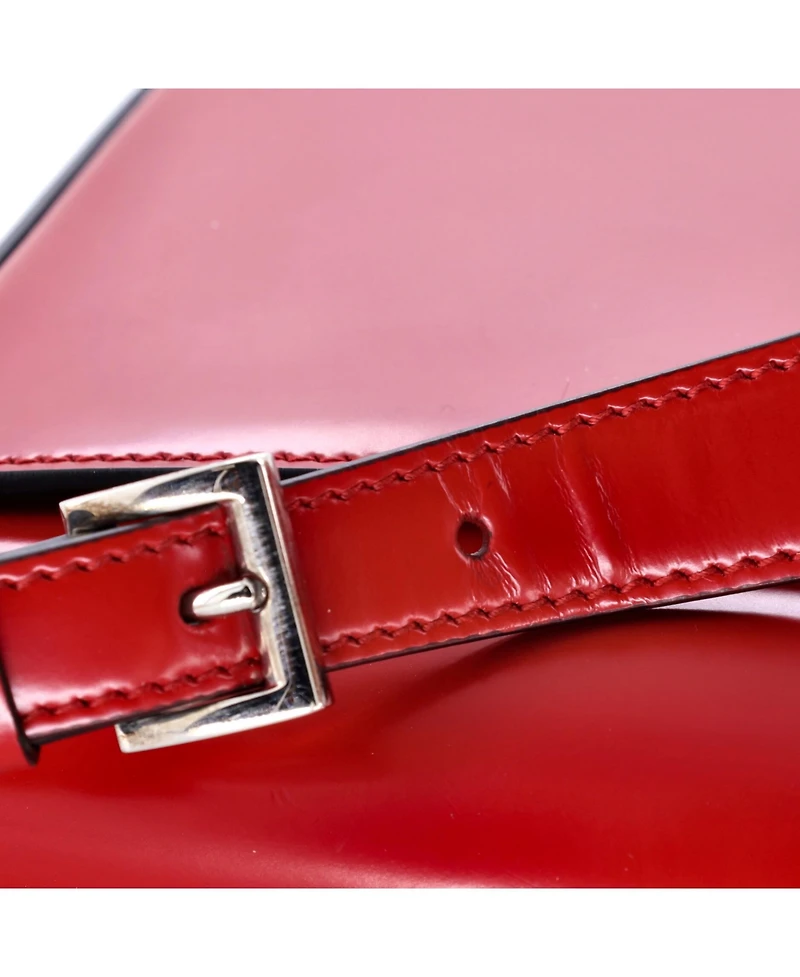 Pre-Owned Prada Femme Flap Shoulder Bag Spazzolato Leather