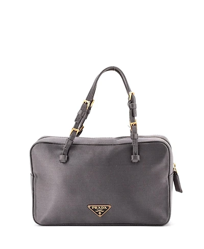 Pre-Owned Prada Triangle Logo Cerniera Top Handle Bag Satin
