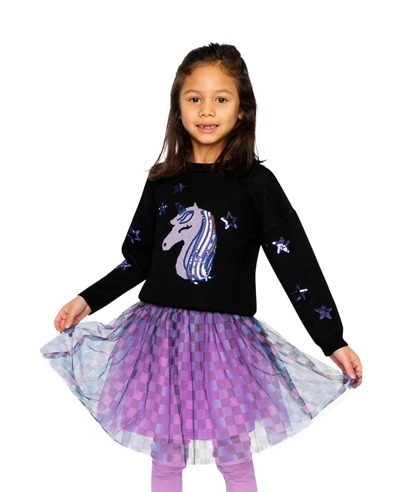 Deux par Deux Big Girls (6-12) Knitted Sweater